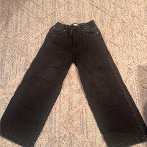 Zara girls Black Wide-Leg Jeans size 11-12